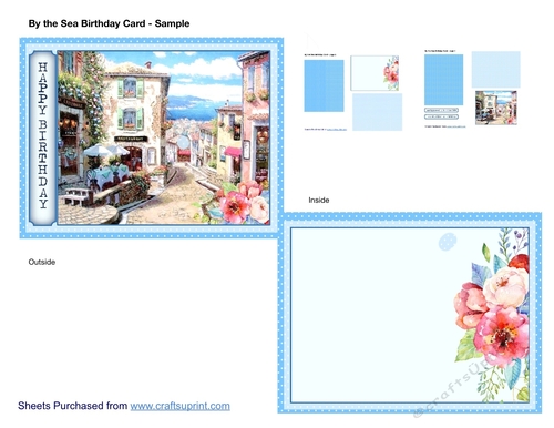 By the Sea Birthday Card