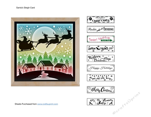 Santas Sleigh Card