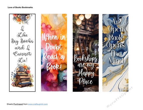 Love of Books Bookmarks