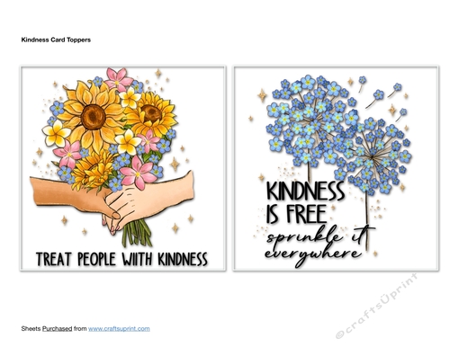 Kindness Card Toppers