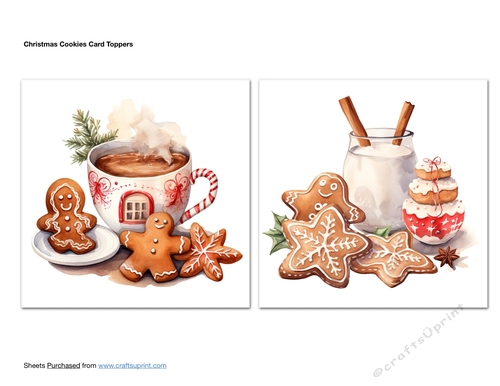 Christmas Cookies Card Toppers