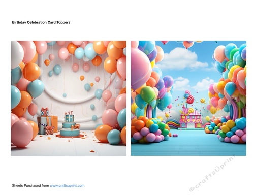 Birthday Celebration Card Toppers