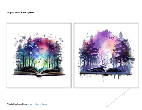 Magical Books Card Toppers