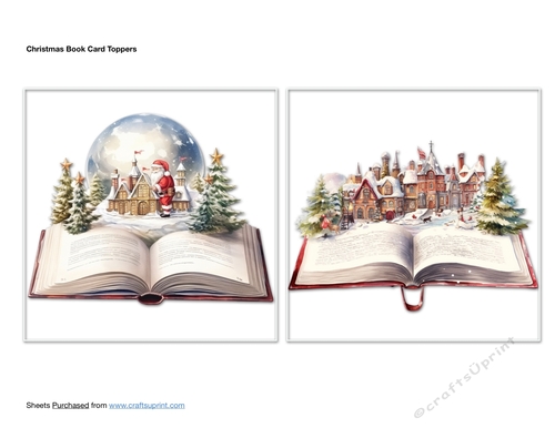 Christmas Book Card Toppers