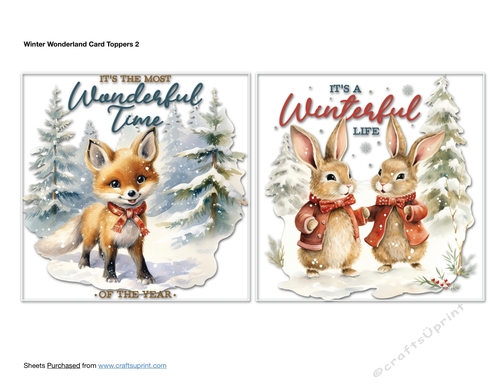 Winter Wonderland Card Toppers 2