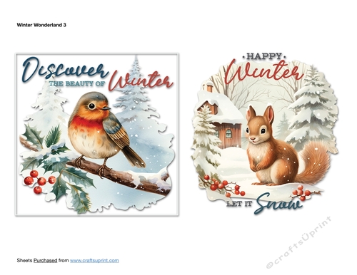 Winter Wonderland Card Toppers 3