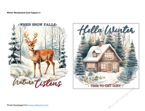 Winter Wonderland Card Toppers 4