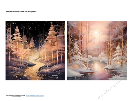 Winter Wonderland Card Toppers 5