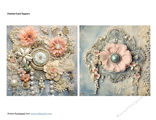 Pearl Cameo Card Toppers