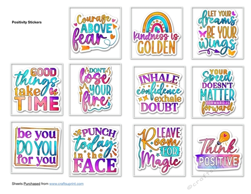 Positivity Stickers