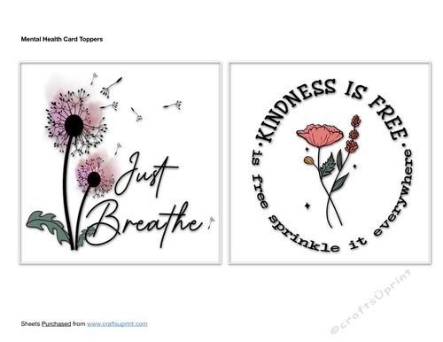 Mental Health Card Toppers