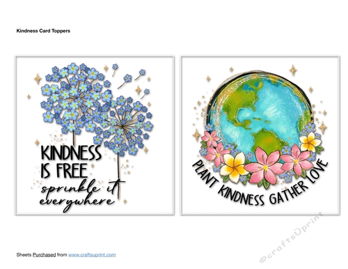 Kindness Card Toppers
