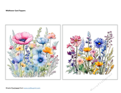 Wildflower Card Toppers