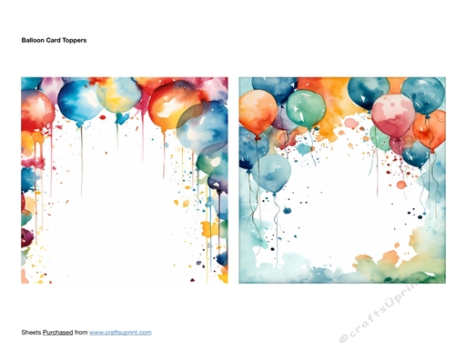 Balloon Card Toppers