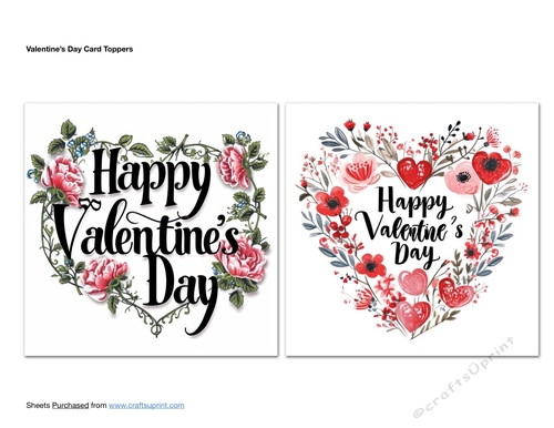 Valentine Card Toppers 1