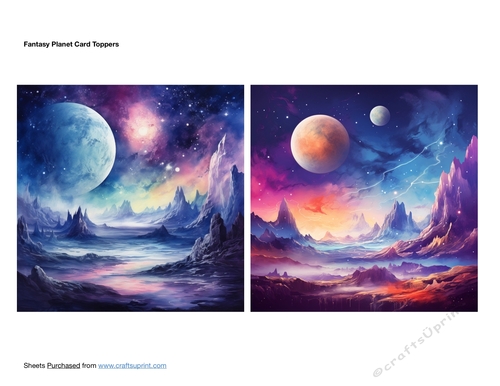 Fantasy Planet Card Toppers