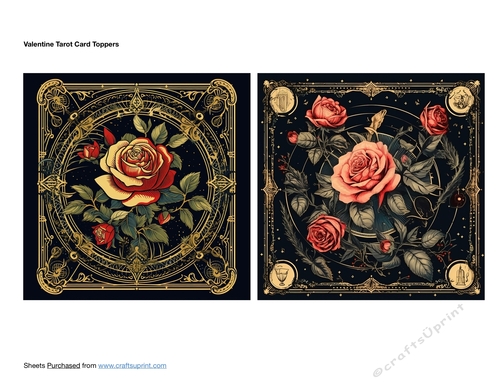Valentine Tarot Card Toppers