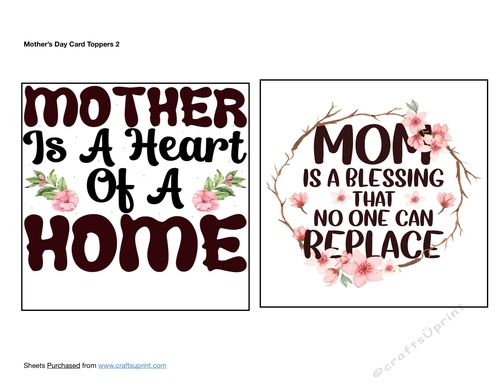 Mothers Day Card Toppers 2