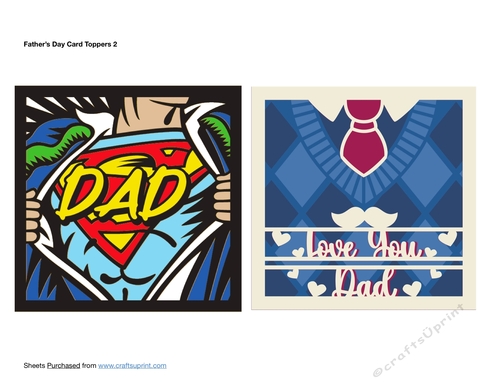 Fathers Day Card Toppers 2