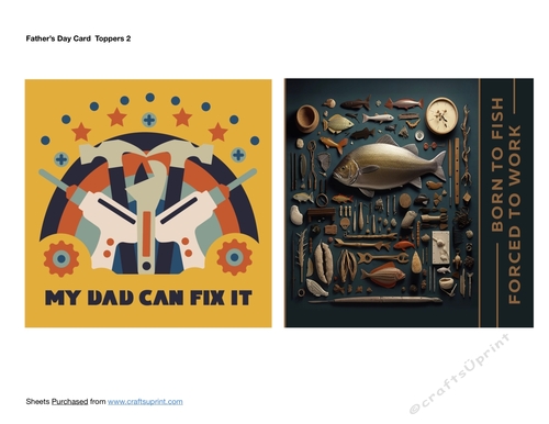 Fathers Day Card Toppers
