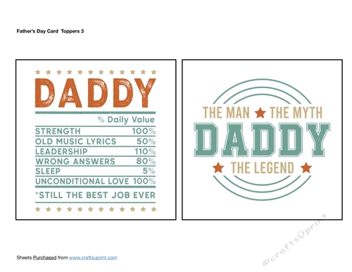 Fathers Day Card Toppers 3