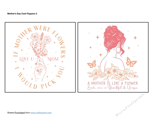 Mothers Day Card Toppers