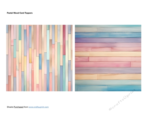 Pastel Wood Card Toppers