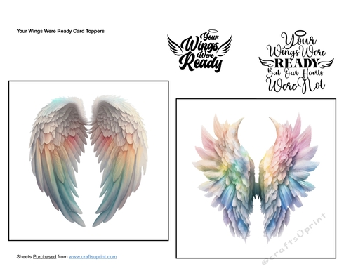 Your Wings Were Ready Card Toppers