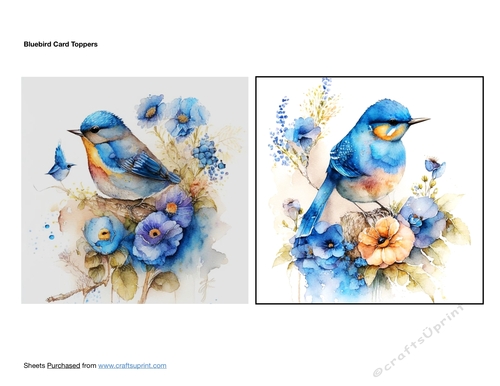 Bluebird Card Toppers