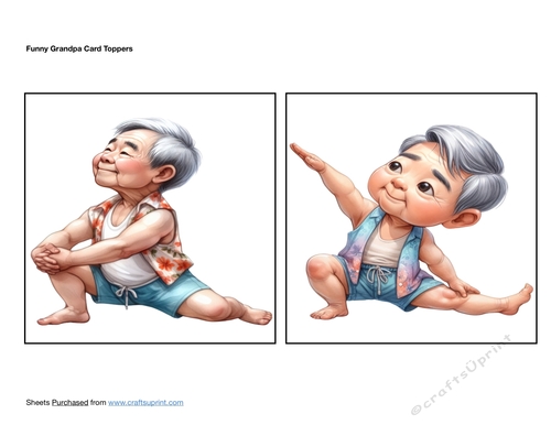 Funny Grandpa Card Toppers