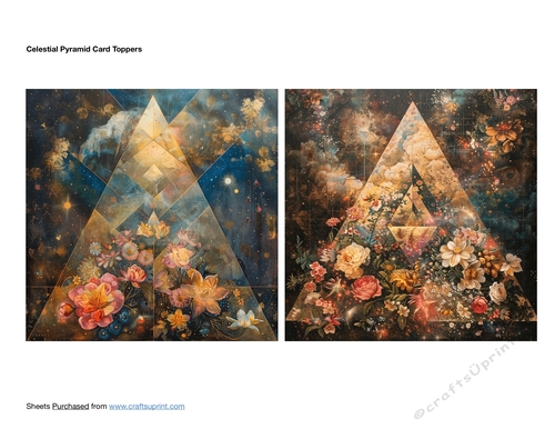 Celestial Pyramid Card Toppers