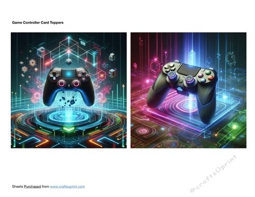 Game Controller Card Toppers