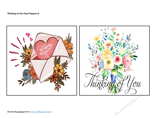 Thinking of You Card Toppers 2