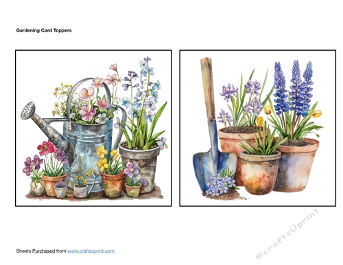 Gardening Card Toppers