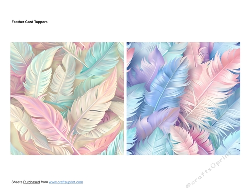Feather Card Toppers