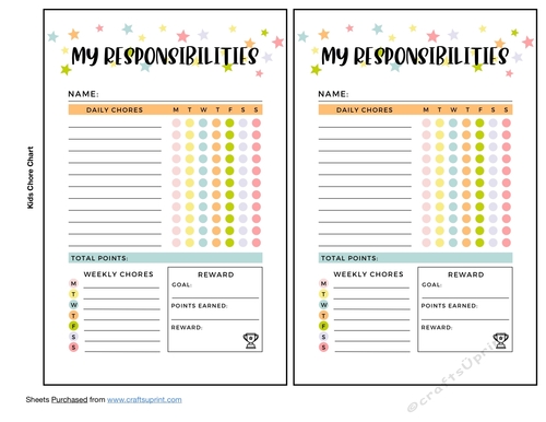Kids Chore Chart