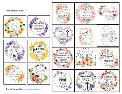 Floral Scripture Quotes