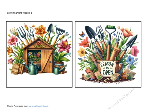 Gardening Card Toppers 3