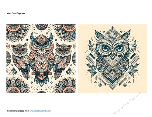 Owl Card Toppers