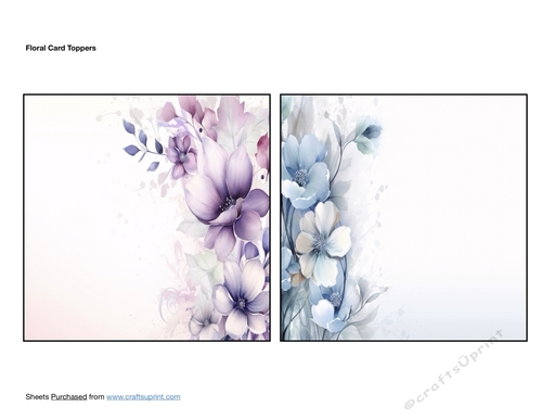 Floral Card Toppers