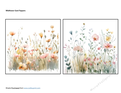 Wildflower Card Toppers