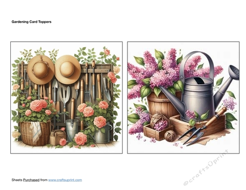 Gardening Card Toppers