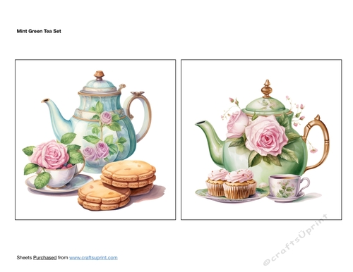 Mint Green Tea Set
