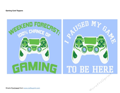 Gaming Card Toppers