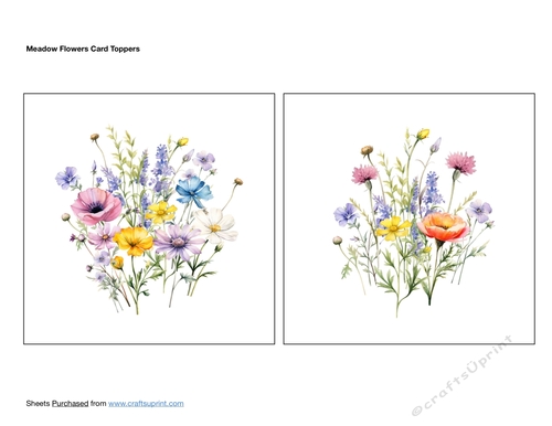 Meadow Flowers Card Toppers