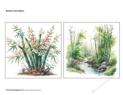 Bamboo Card Toppers