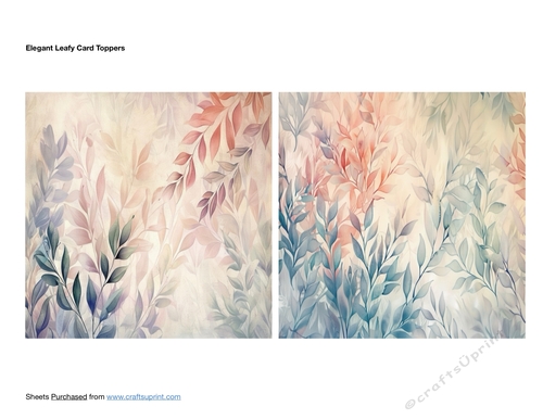 Elegant Leafy Card Toppers