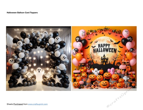 Halloween Balloon Card Topper
