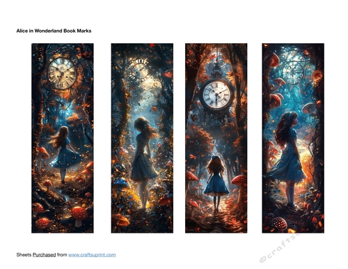 Alice in Wonderland Bookmarks