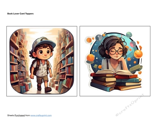 Book Lover Card Toppers